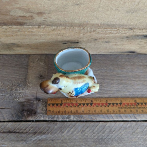 Vintage 1950s Quacking Mommy Duck and Baby Ceramic Mini Planter Made in Japan - Picture 11 of 11